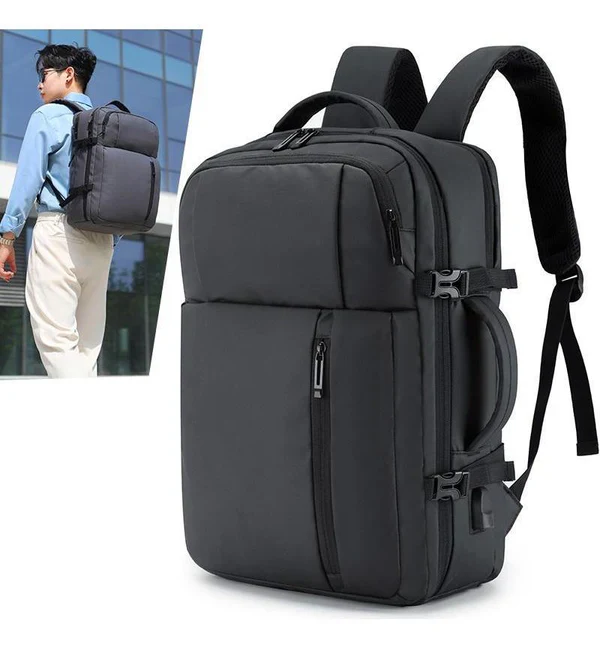 17" Adjustable 2-in-1 Notebook Backpack - Image 2