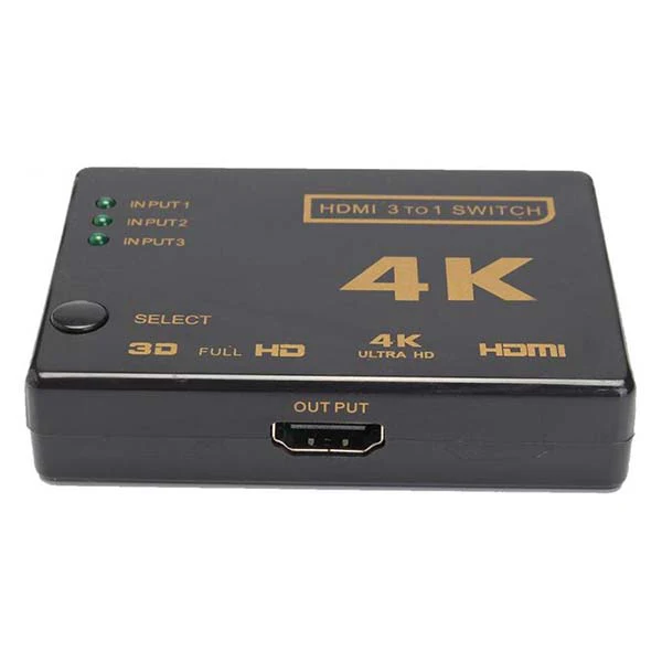 M-Link HDMSWI3 3-Port HDMI Switch 4K – Ultra HD HDMI Splitter with Remote Control - Image 3