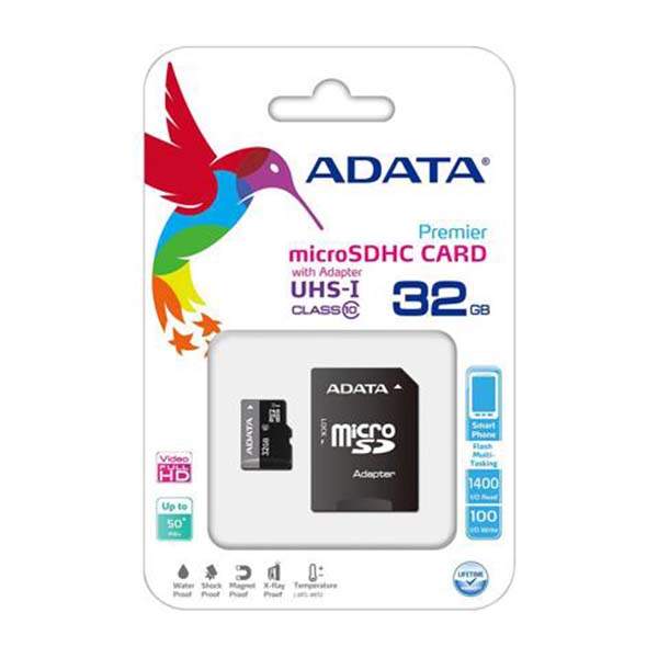 ADATA 32GB Class 10 Micro SD Card & Adapter - Image 2