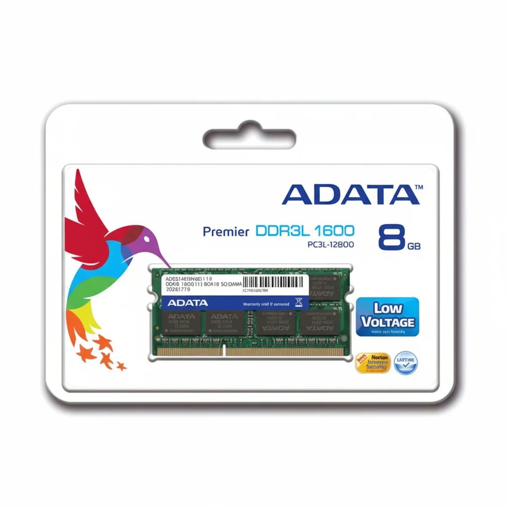 ADATA Premier 8GB DDR3L 1600MHz SO-DIMM Laptop Memory Module, CL11 - Image 2