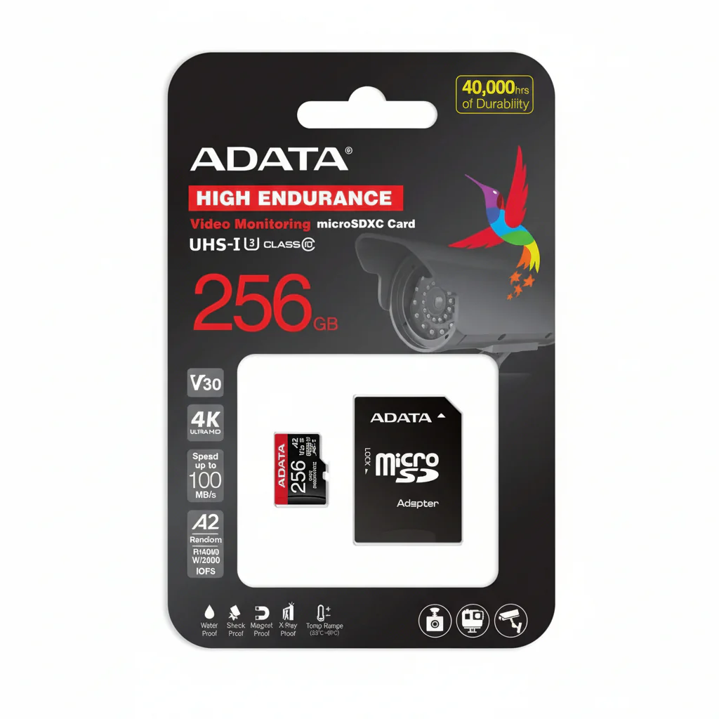 ADATA High Endurance 256GB microSDXC Memory Card, UHS-I U3, V30, A2, 100MB/s Read - Image 4