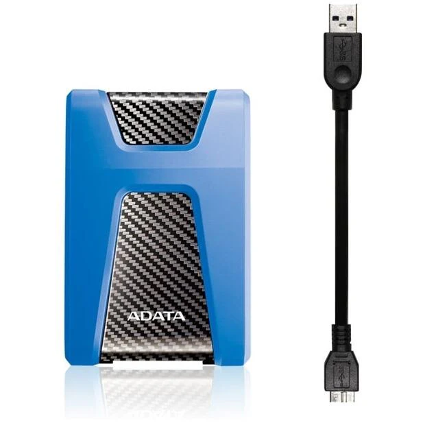 ADATA DashDrive Durable HD650 1TB External Hard Drive, USB 3.2 Gen 1, Blue - Image 3