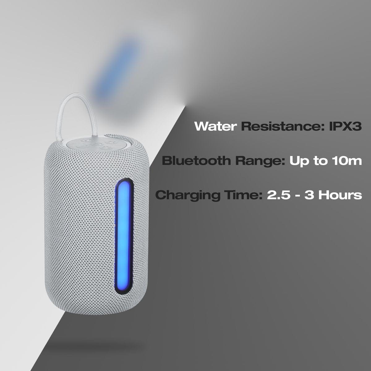 Amplify Swift Series Bluetooth Portable Speaker – Grey - Image 2