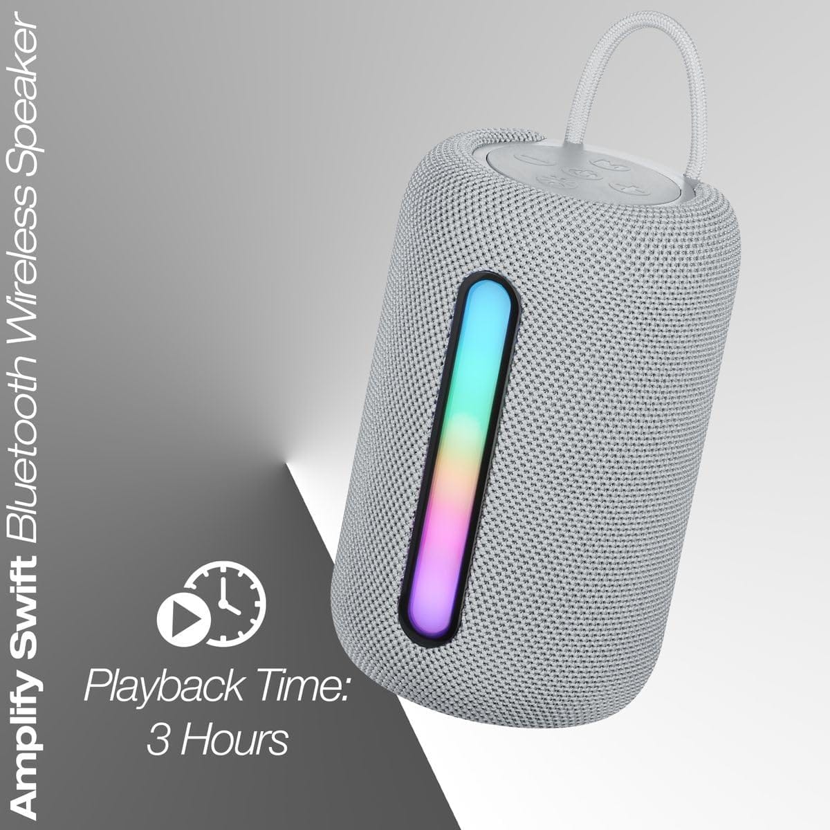 Amplify Swift Series Bluetooth Portable Speaker – Grey - Image 4