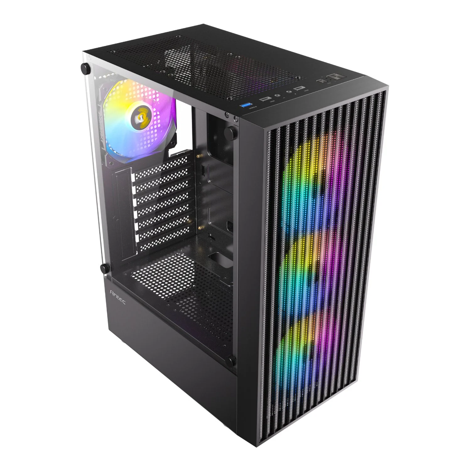 Antec AX27 RGB ELITE ATX Gaming Chassis - Black - Image 4