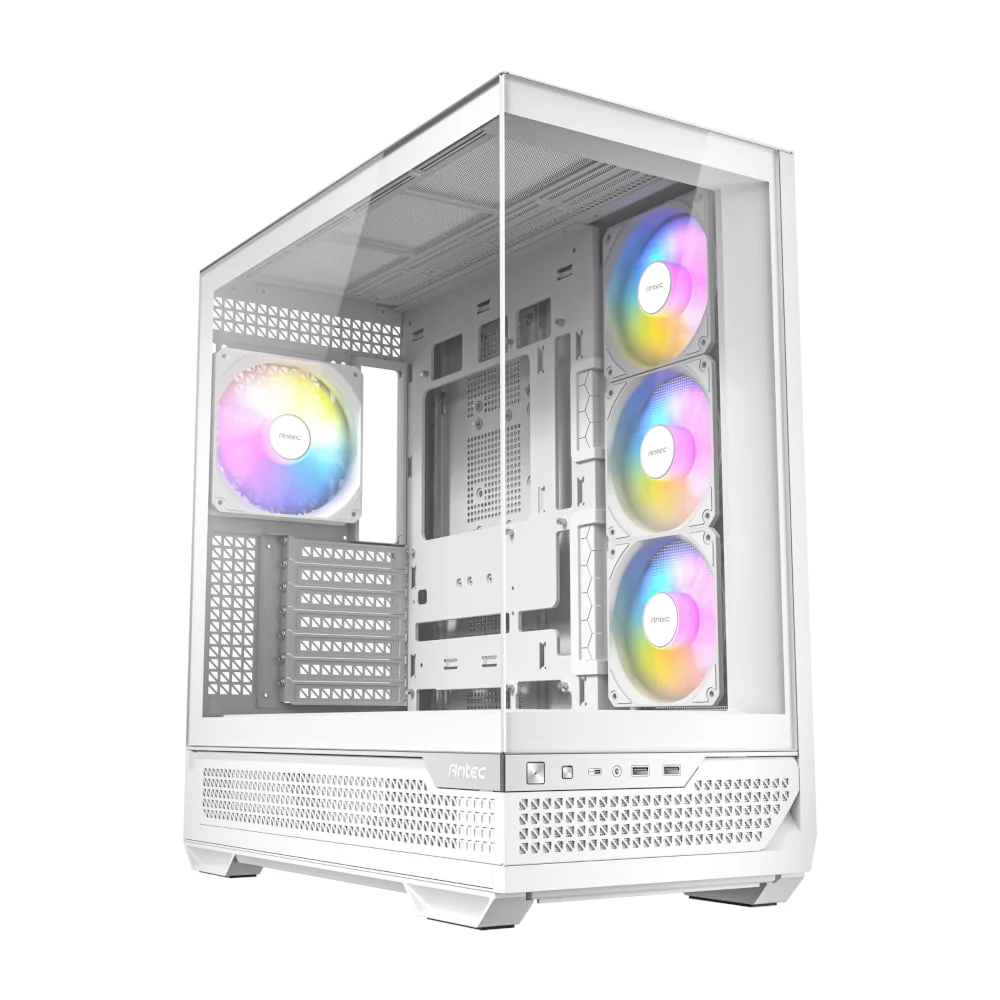 Antec C7 ARGB ATX Mid Tower Gaming Chassis – White - Image 6