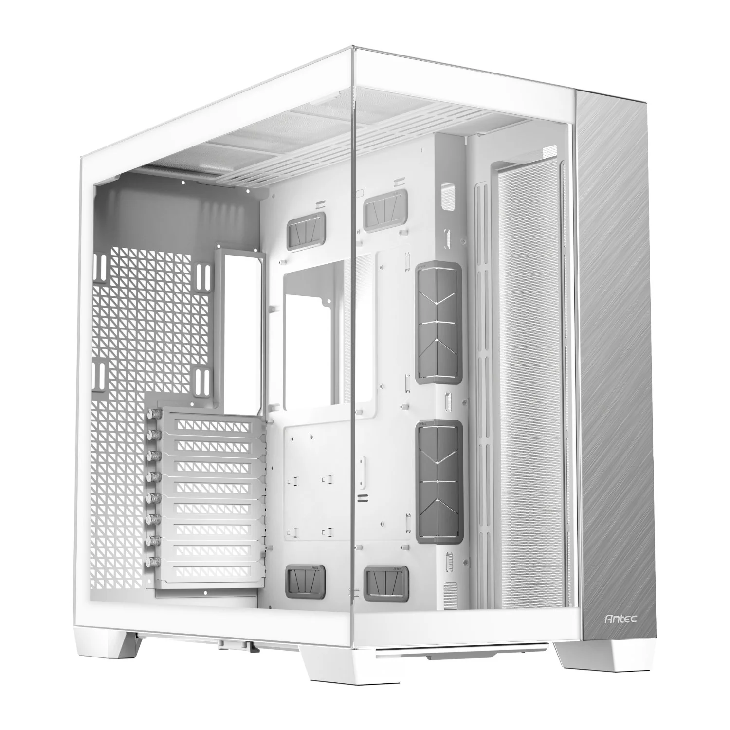 Antec C8 Aluminium White E-ATX Dual Chamber Gaming Chassis - White - Image 5