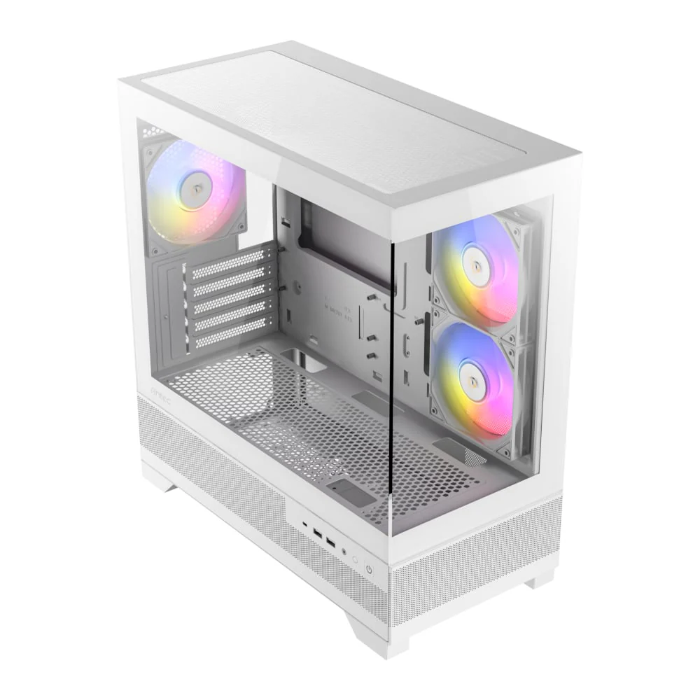 Antec CX500M Micro-ATX | ITX RGB Mini-Tower Gaming Chassis Type-C - White - Image 4