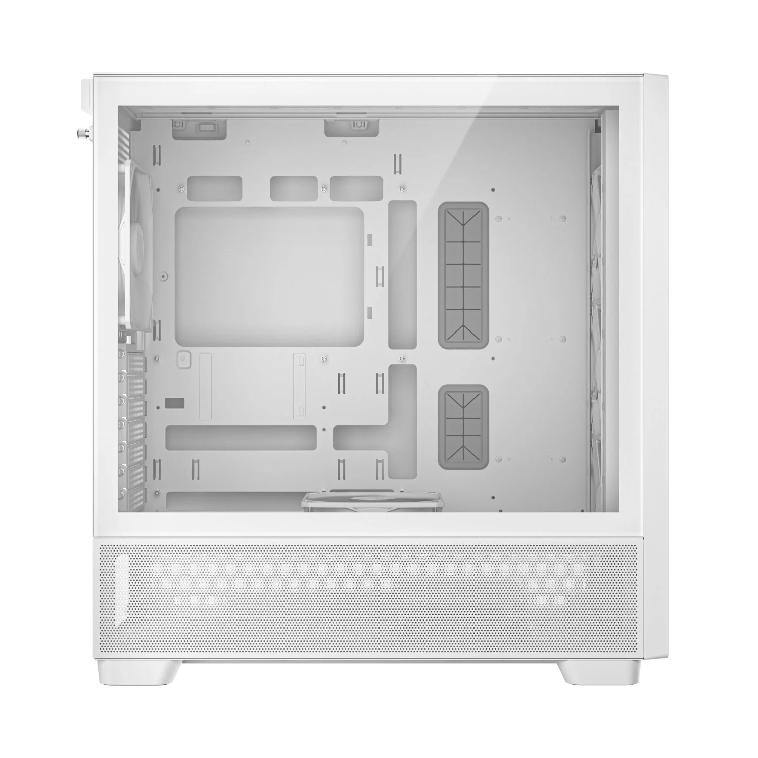 Antec FLUX Mid-Tower E-ATX Gaming Chassis Wood Front Panel - White - Image 2