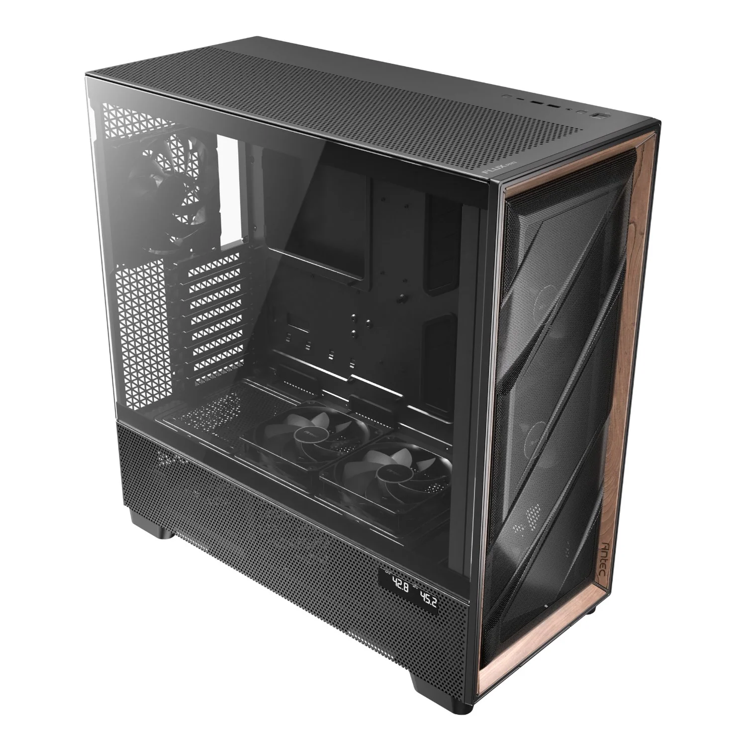 Antec FLUX PRO E-ATX Full Tower Gaming Chassis – Black - Image 4