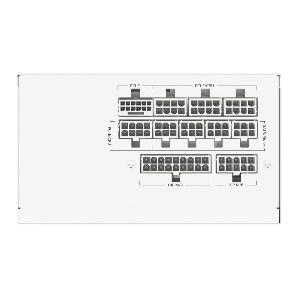 Antec GSK 850W GEN5 ATX3.1 and PCIE5.1 80 Plus Gold Fully Modular White - Image 5