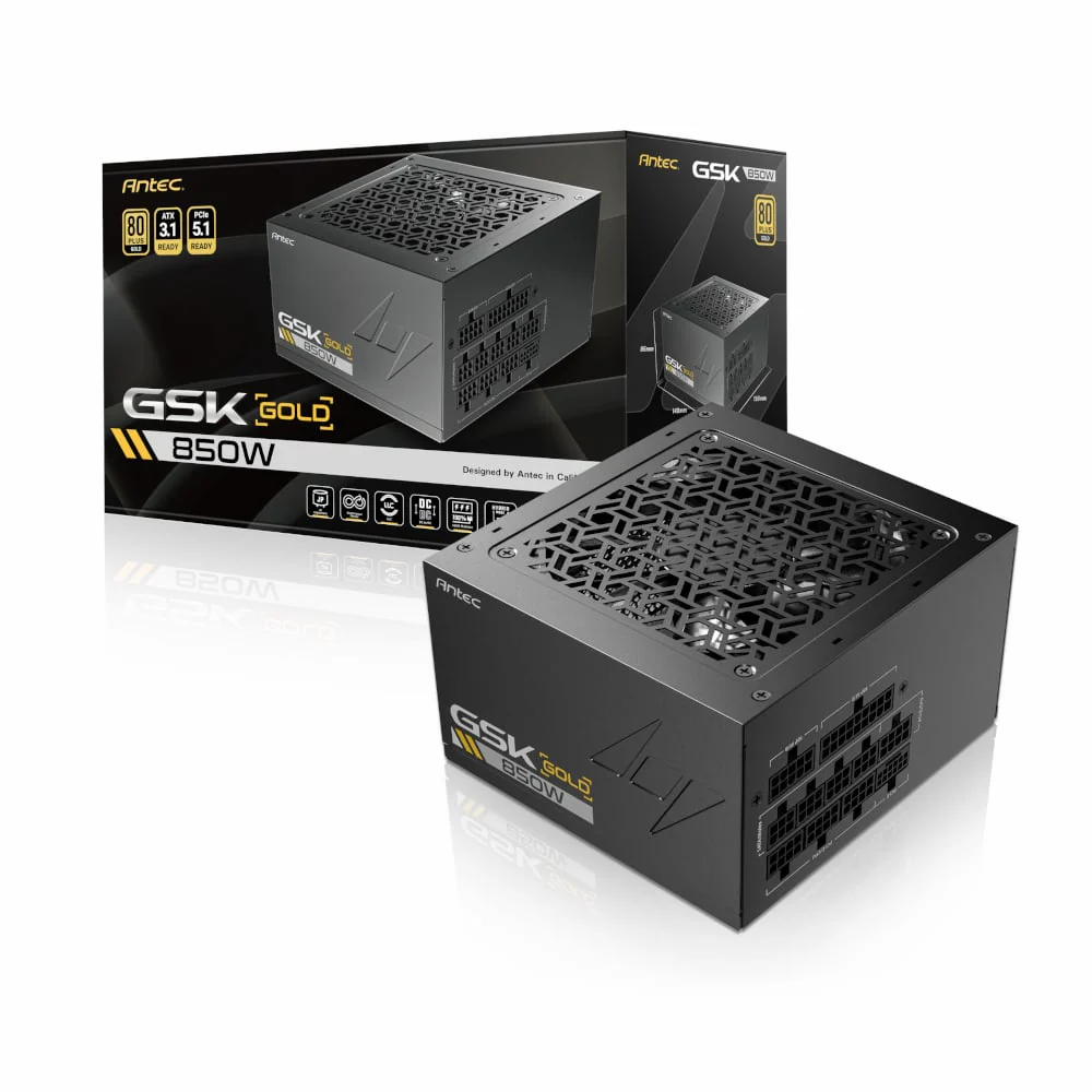 Antec GSK 850W PCIe 5.1 Gen5 80 PLUS Gold Fully Modular Power Supply - Image 6