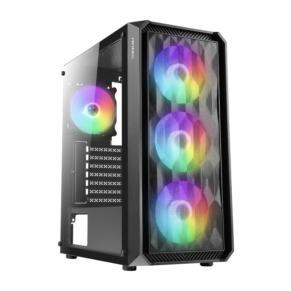 Antec NX292 ATX | Micro-ATX | ITX ARGB Mid-Tower Gaming Chassis - Black - Image 6