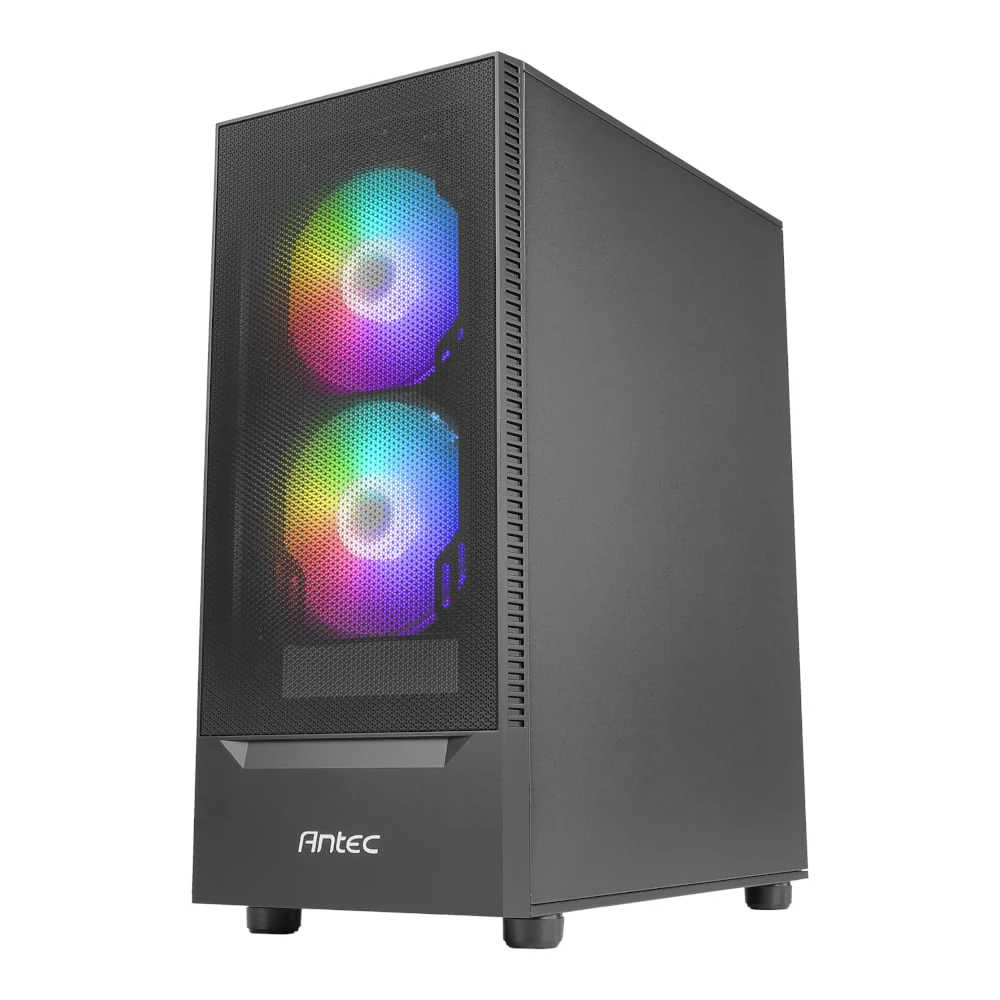 Antec NX410 V2 ATX | Micro-ATX | ITX ARGB Mid-Tower Gaming Chassis - Black - Image 2