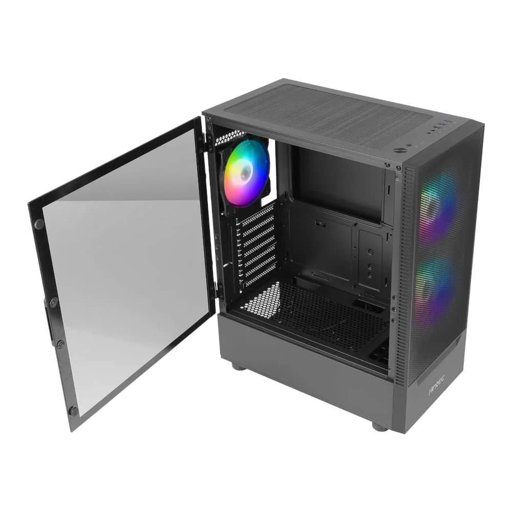 Antec NX410 V2 ATX | Micro-ATX | ITX ARGB Mid-Tower Gaming Chassis - Black - Image 4
