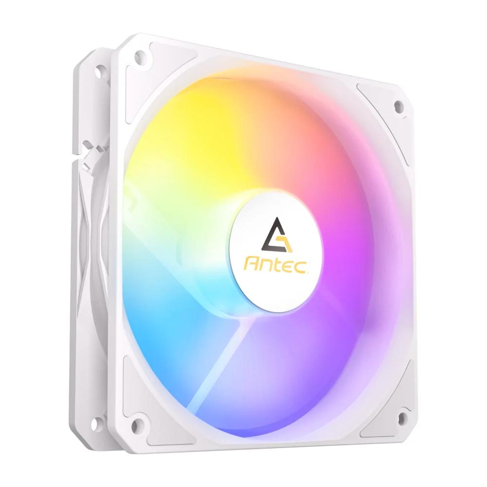 Antec P12 PWM 120mm ARGB Reverse Case Fan - White - Image 2