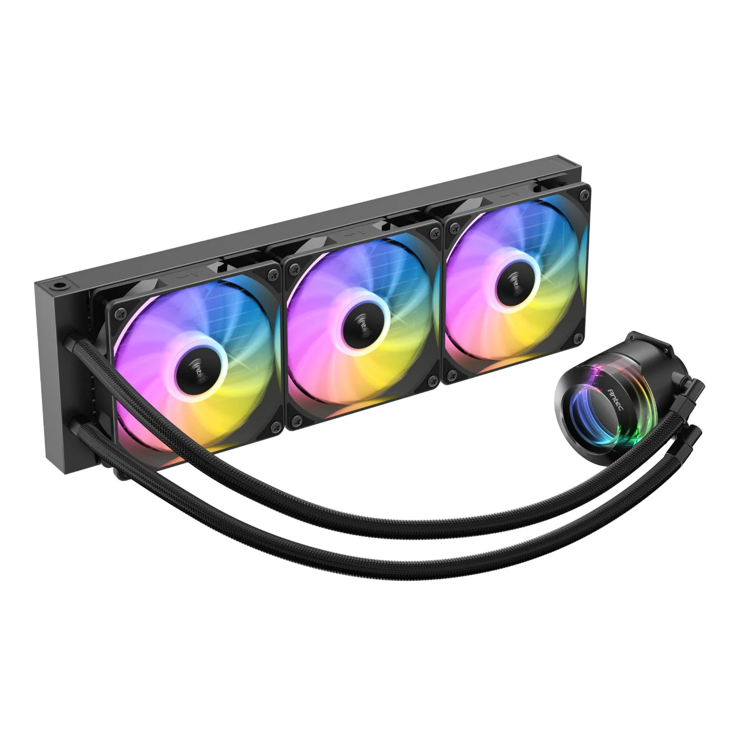 Antec VORTEX LUM 360 ARGB AIO CPU Liquid Cooler - Black - Image 2
