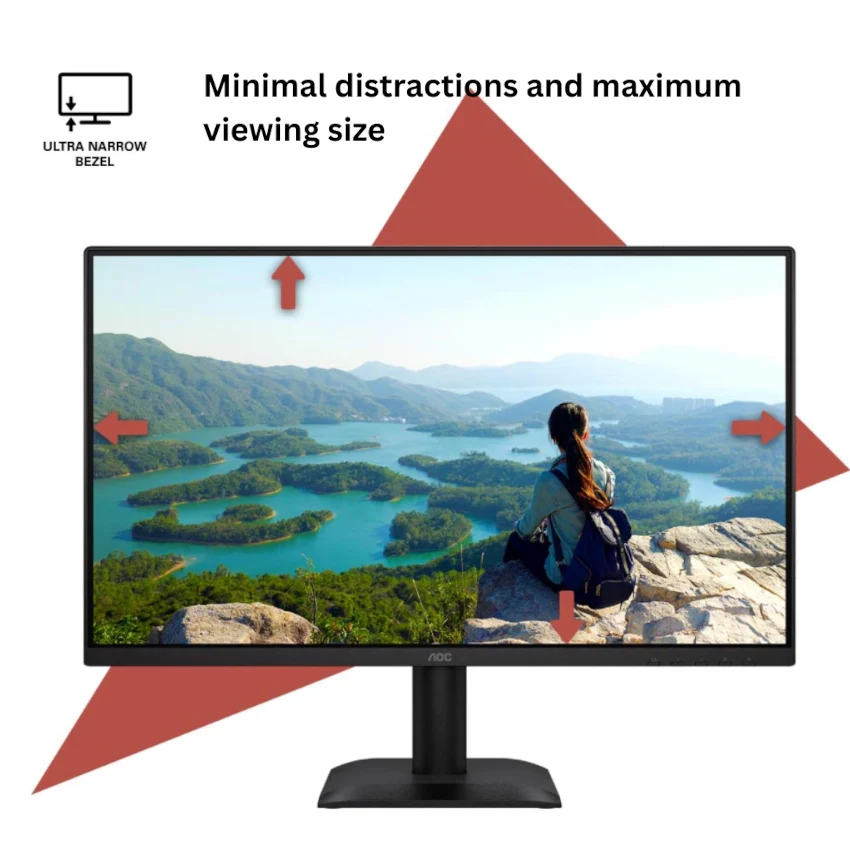 AOC 27E40L 27" FHD (1920 x 1080) IPS 144Hz Monitor - HDMI and DisplayPort - Image 14