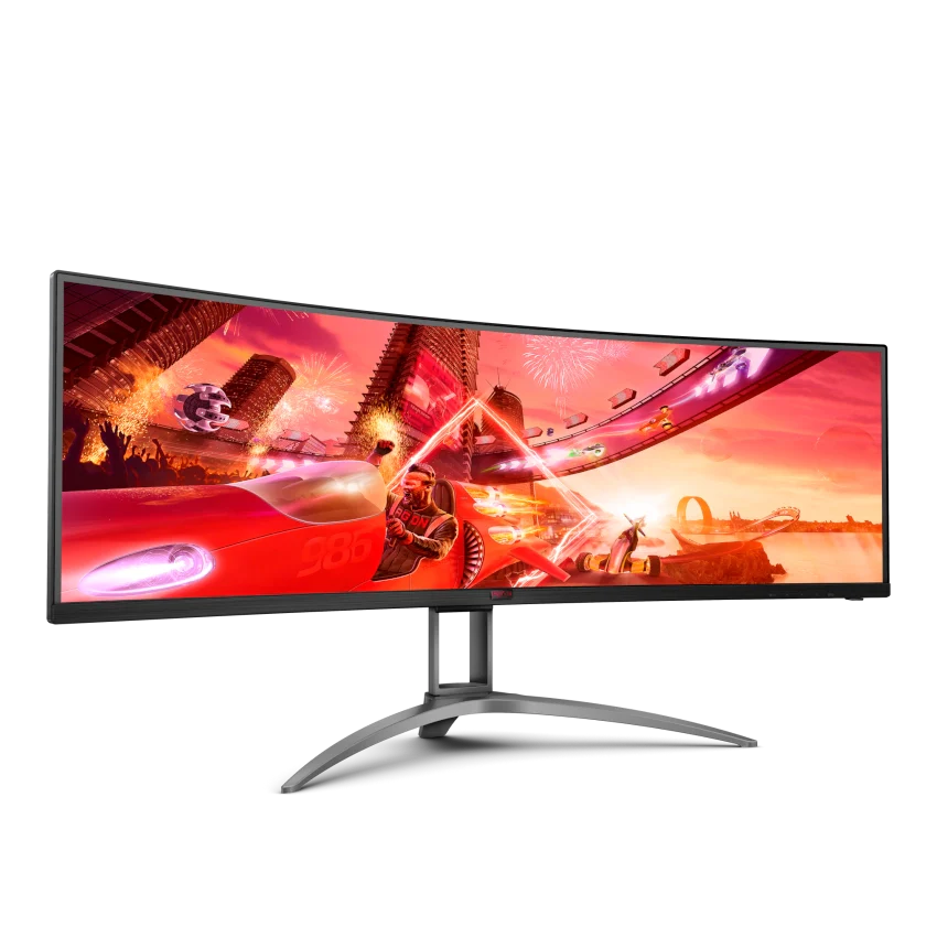 AOC AGON AG493UCX2 49" Curved Dual QHD Gaming Monitor – 5120x1440, 165Hz, 1ms, FreeSync Premium, USB-C, HDMI, DP, VESA, 3 Year Warranty - Image 2