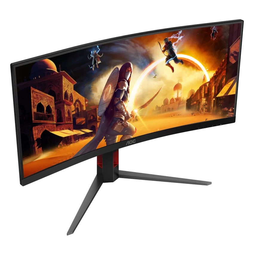 AOC CU34G4H 34" WQHD (3440 x1440) 200Hz Curved Gaming Monitor - HDMI and DisplayPort - Image 2