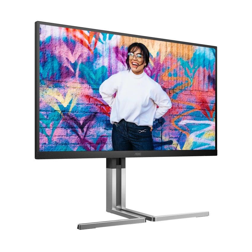 AOC Graphic Pro U27U3XD 27" 4K UHD IPS Monitor – 144Hz / 288Hz Dual Refresh, USB-C 90W, HDR400, Ergo Stand, 3 Year Warranty - Image 2