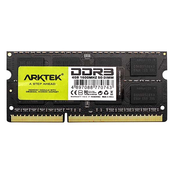 Arktek 4GB DDR3L-1600 1.35V SO-DIMM Memory - Image 2