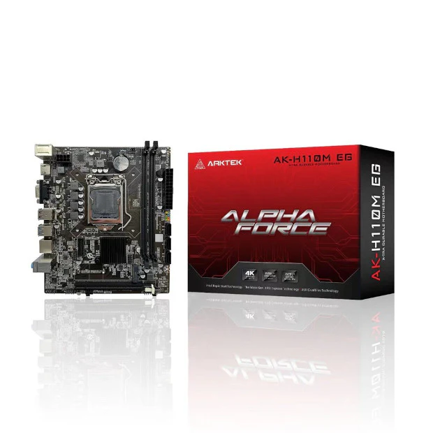 Arktek AK-H110M EG Motherboard (LGA1151, Intel H110, DDR4, Micro-ATX) - Image 3