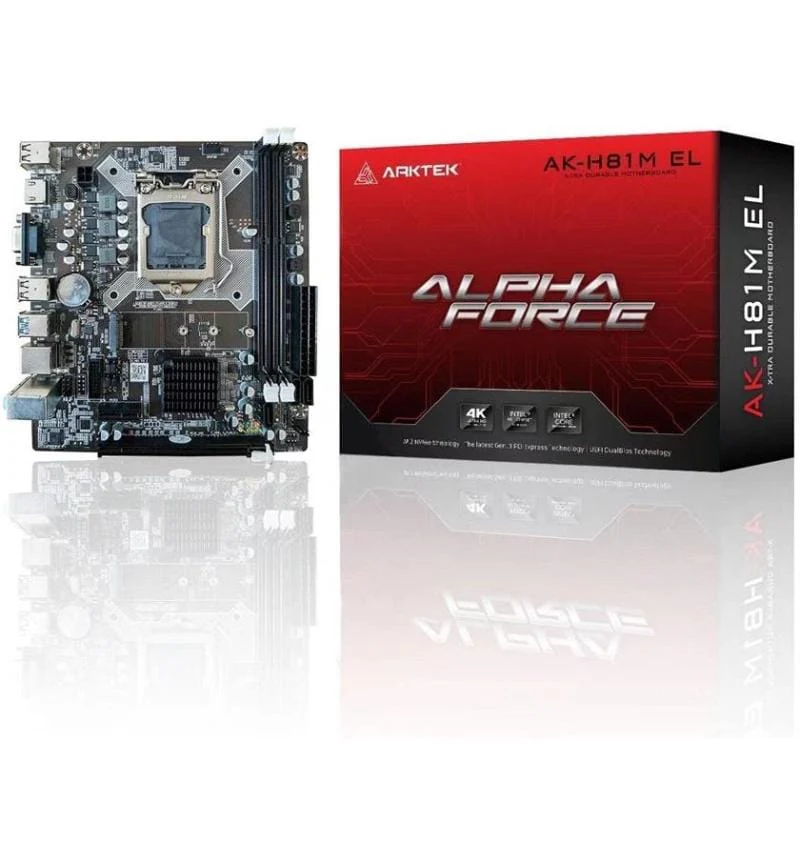 ARKTEK H81M-EL Motherboard (LGA1150, H81 Chipset, Micro-ATX) - Image 3