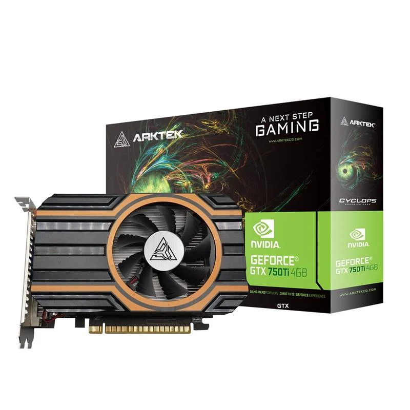 Arktek NVIDIA GeForce GTX 750 Ti 4GB GDDR5 128-bit Graphics Card – HDMI / DVI / VGA
