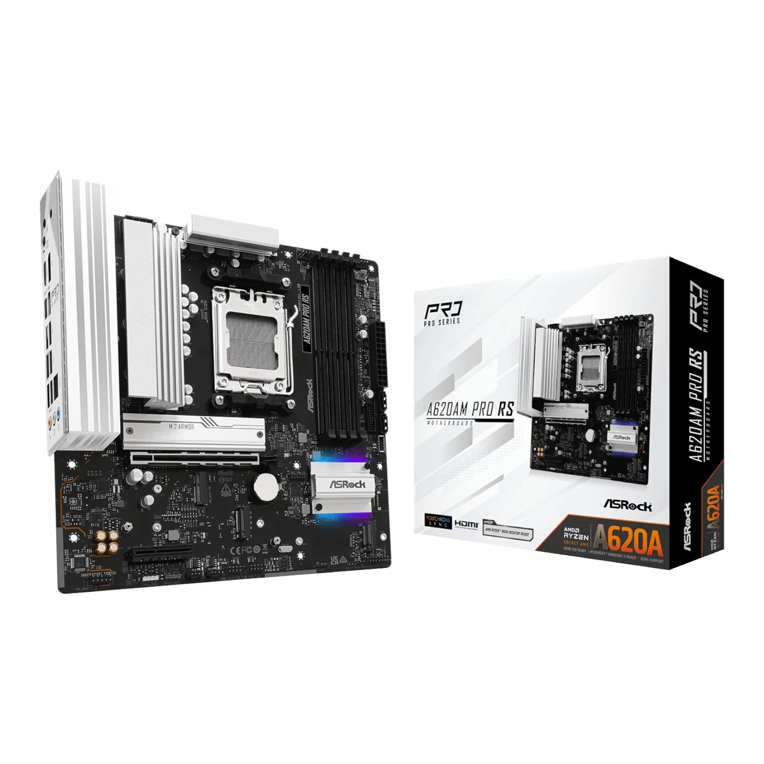 ASRock A620AM Pro RS AM5 M-ATX Motherboard - Image 5