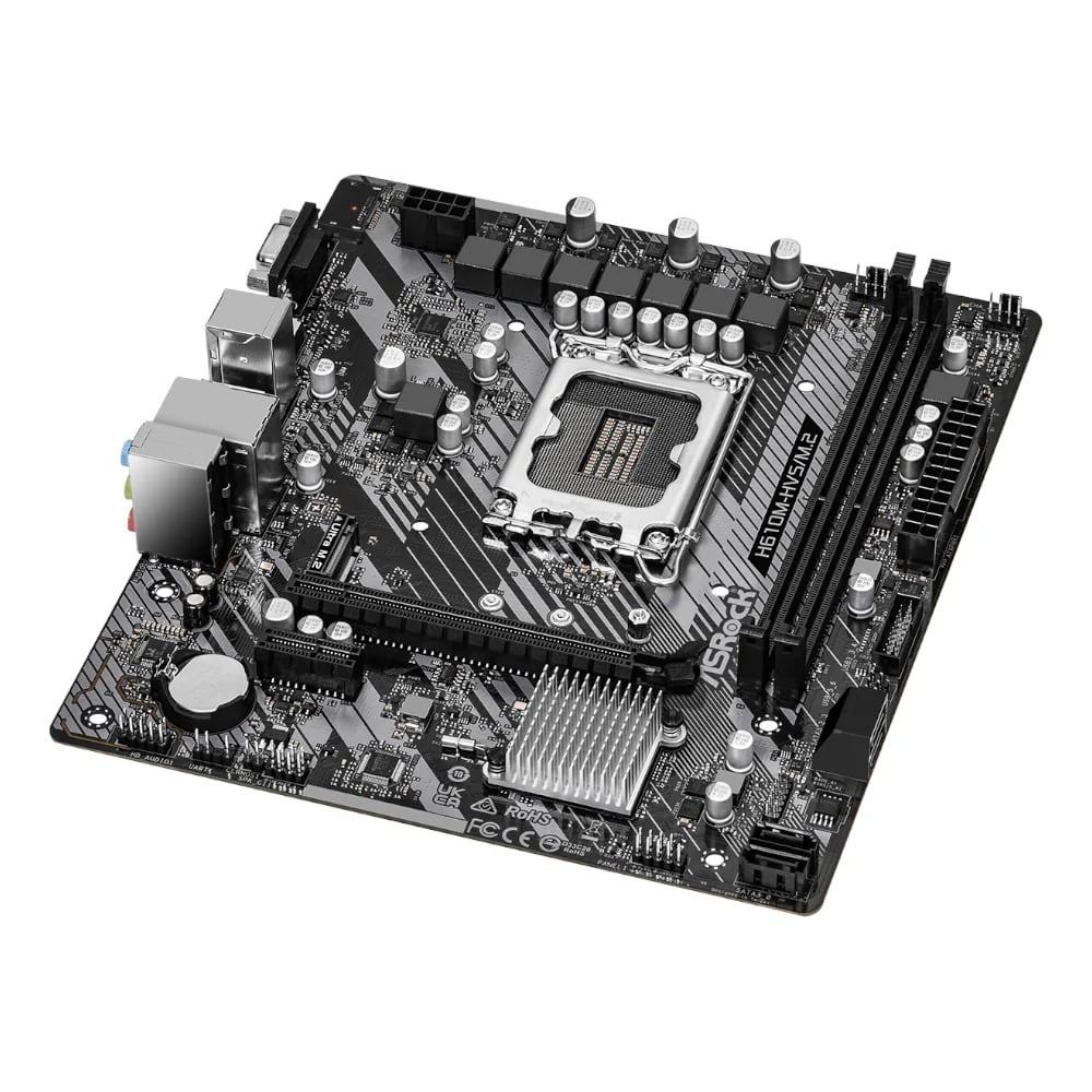 ASRock H610M-HVS/M.2 R2.0 Intel LGA 1700 m-ATX Motherboard - Image 2