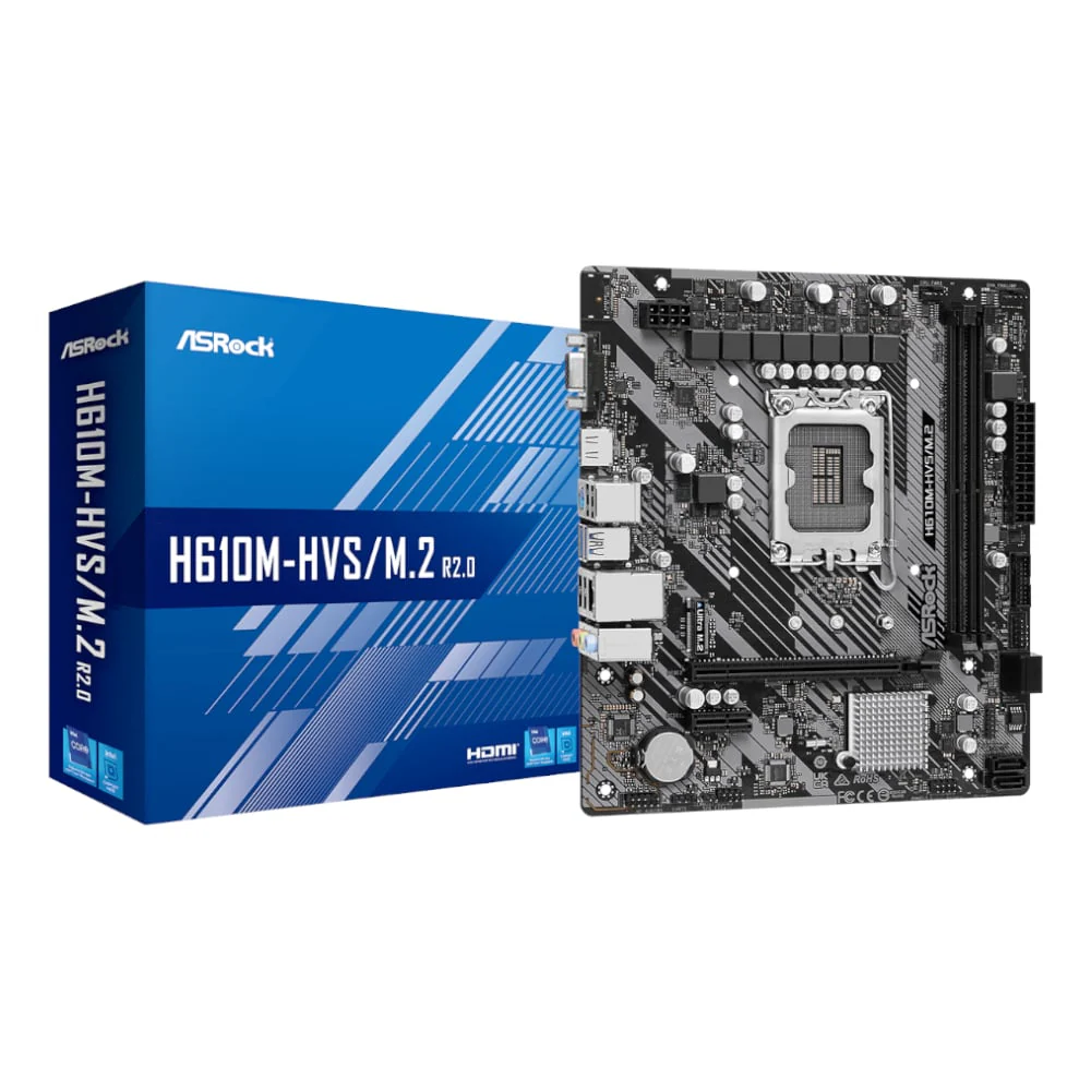 ASRock H610M-HVS/M.2 R2.0 Intel LGA 1700 m-ATX Motherboard - Image 5