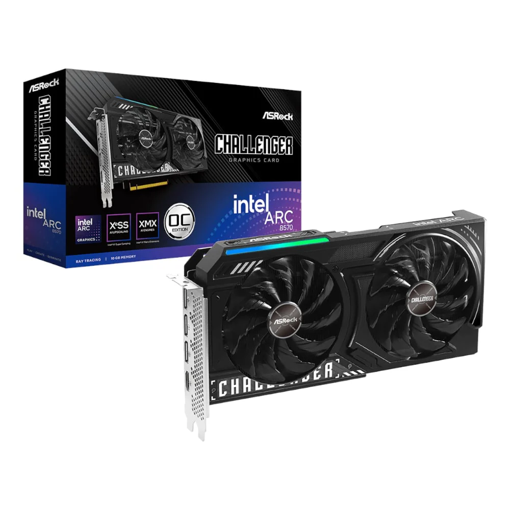 ASRock Intel Arc B570 Challenger OC 10GB GDDR6 160-BIT Graphics Card - Image 6