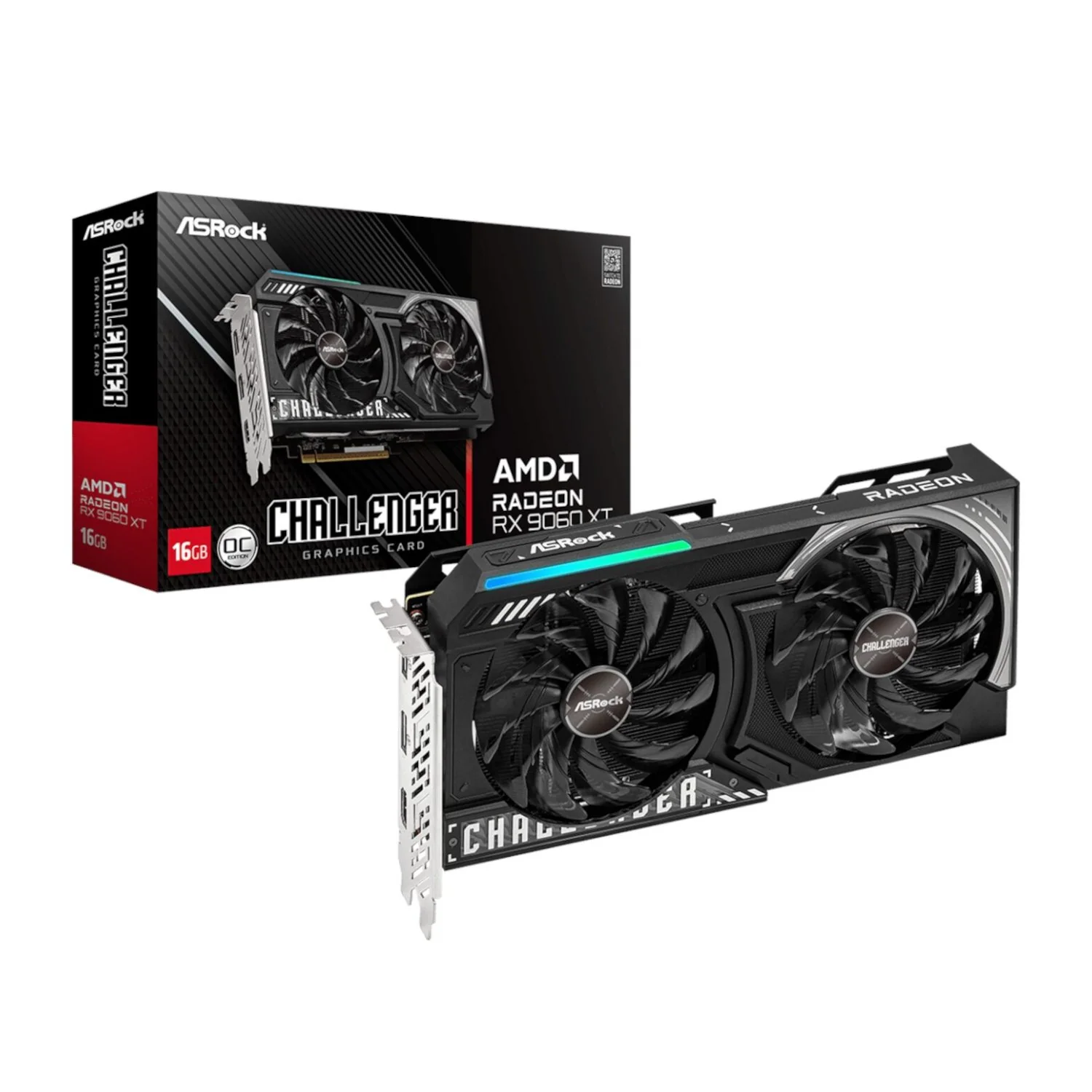 ASRock Radeon RX 9060 XT Challenger 16GB OC Graphics Card (RDNA™ 4, PCIe 5.0) - Image 6