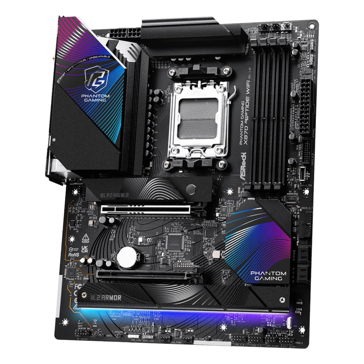 ASRock X870 Riptide AM5 Wi-Fi Phantom Gaming Motherboard - Image 3