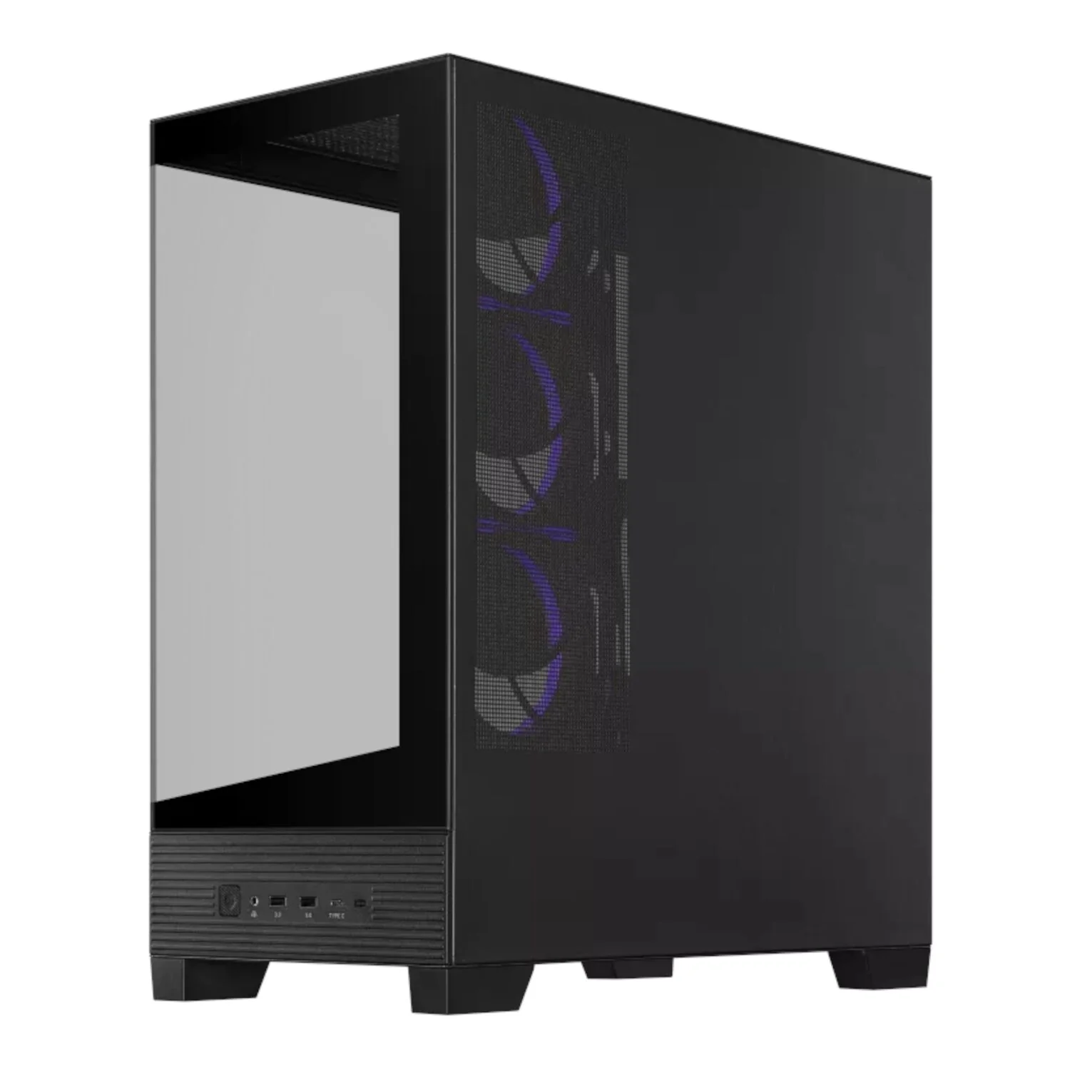 Asus A31 PLUS Mid Tower ATX Chassis - Black - Image 3