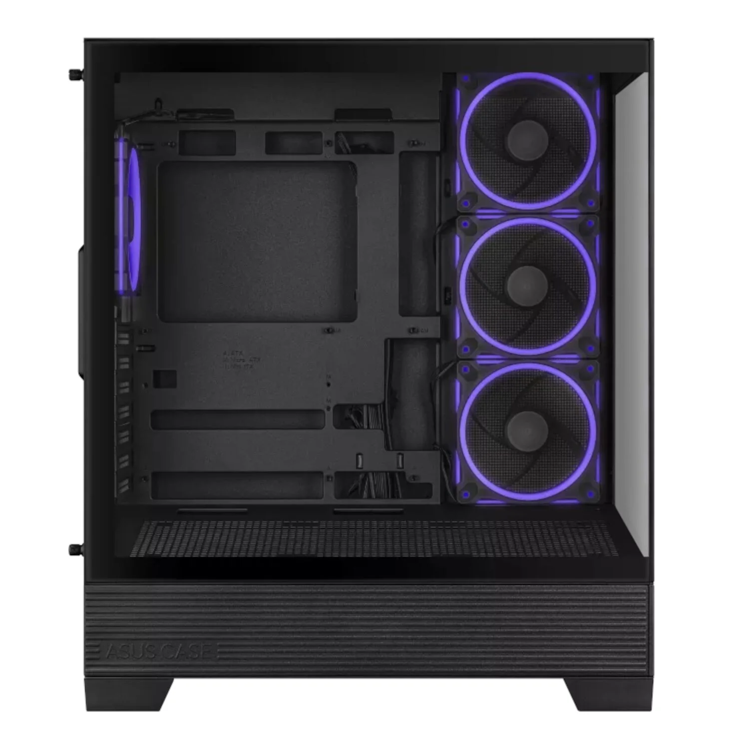 Asus A31 PLUS Mid Tower ATX Chassis - Black - Image 4