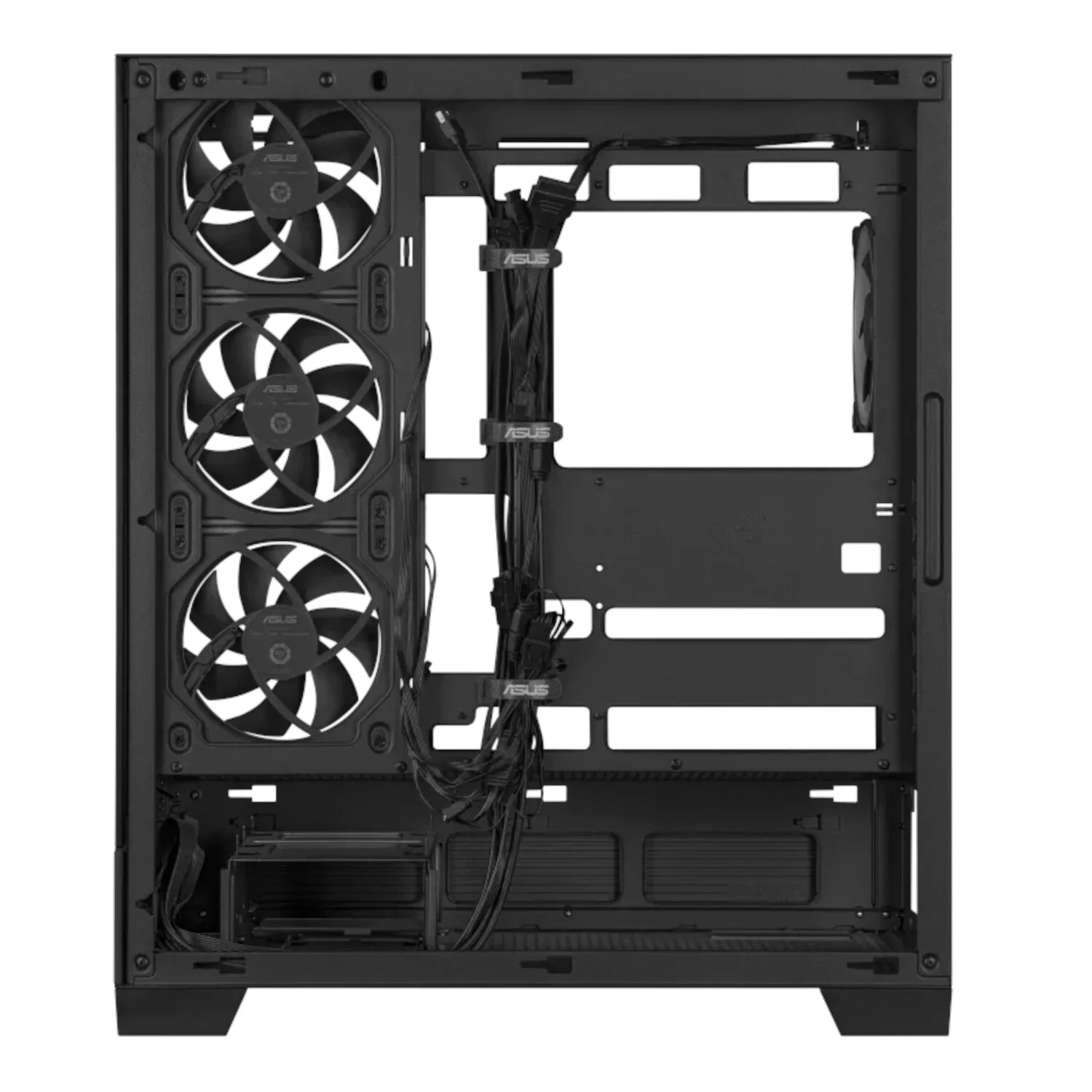 Asus A31 PLUS Mid Tower ATX Chassis - Black - Image 5