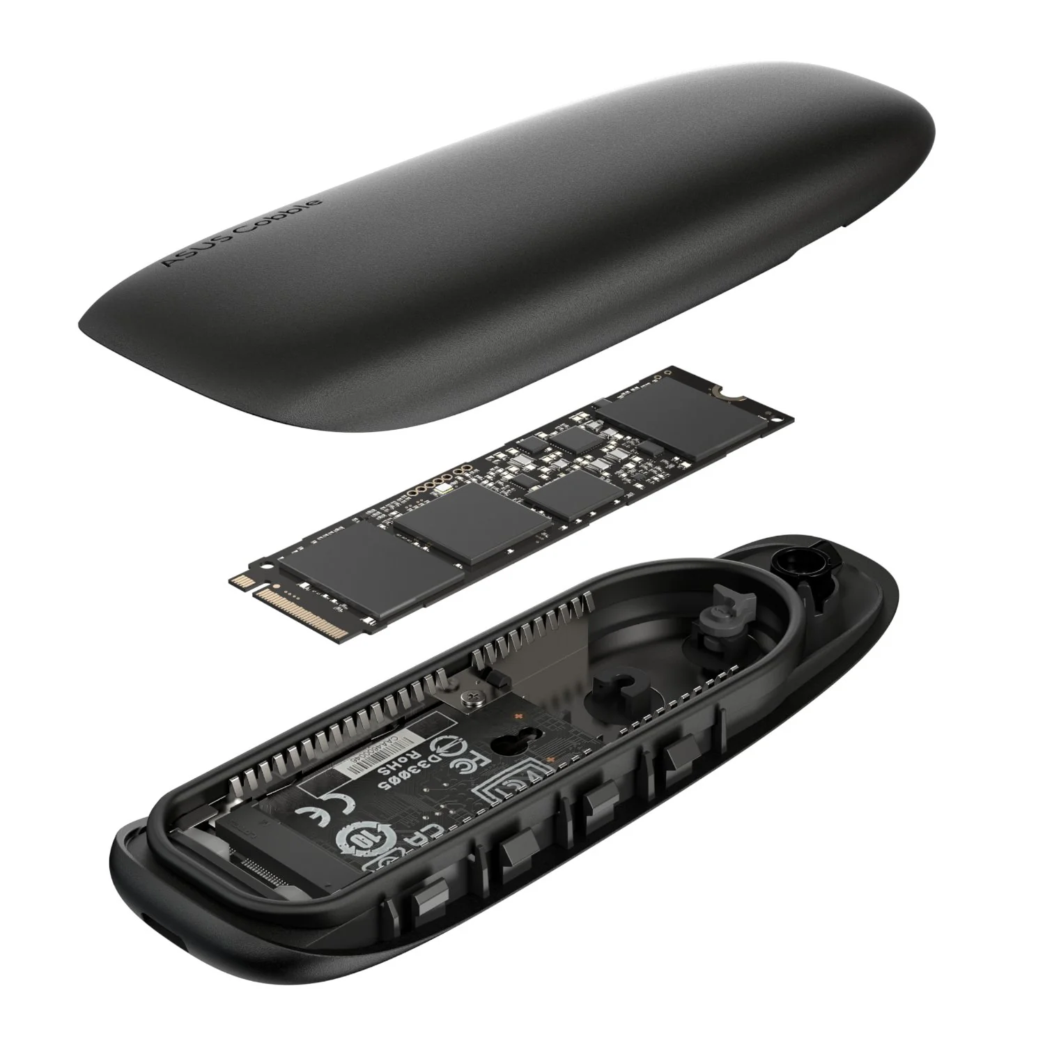 Asus Cobble M.2 SSD Enclosure - Black - Image 4