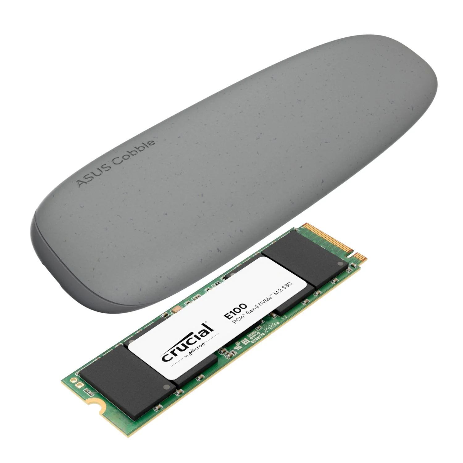 Asus Cobble M.2 SSD Type-C Enclosure and Crucial E100 2TB NVMe Bundle - Grey - Image 5