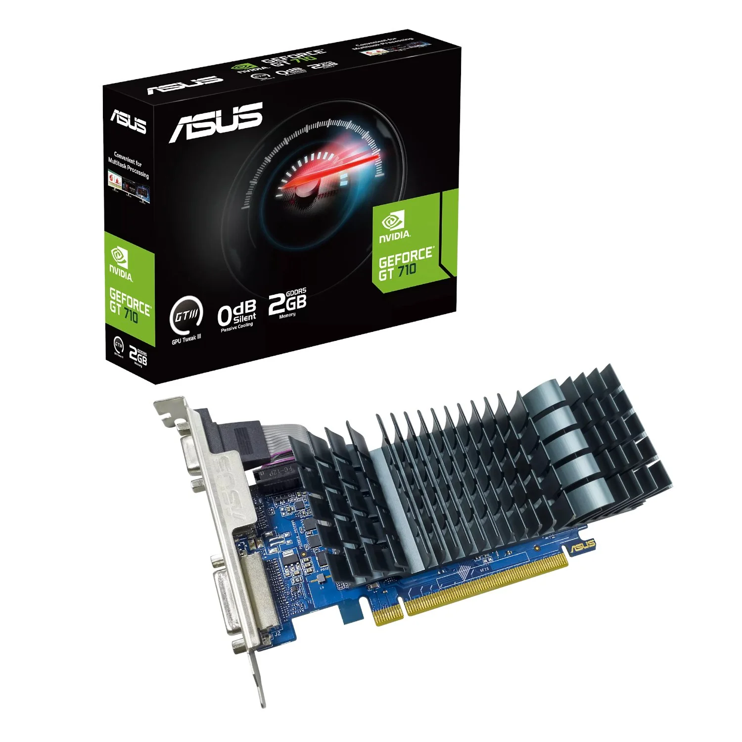 Asus GeForce GT 710 2GB GDDR5 EVO Graphics Card - Image 5