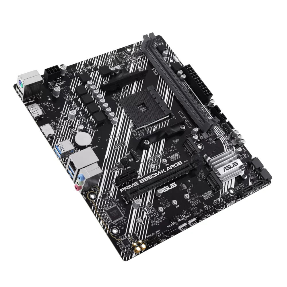 Asus PRIME B550M-K ARGB AM4 M-ATX Motherboard - Image 2