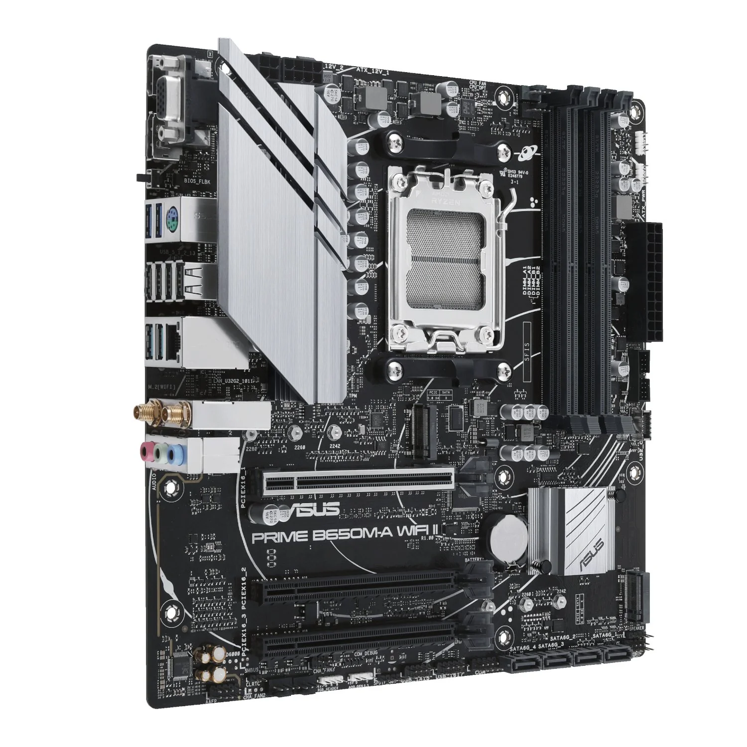 Asus PRIME B650M-A WIFI II M-ATX Gaming Motherboard - Image 2