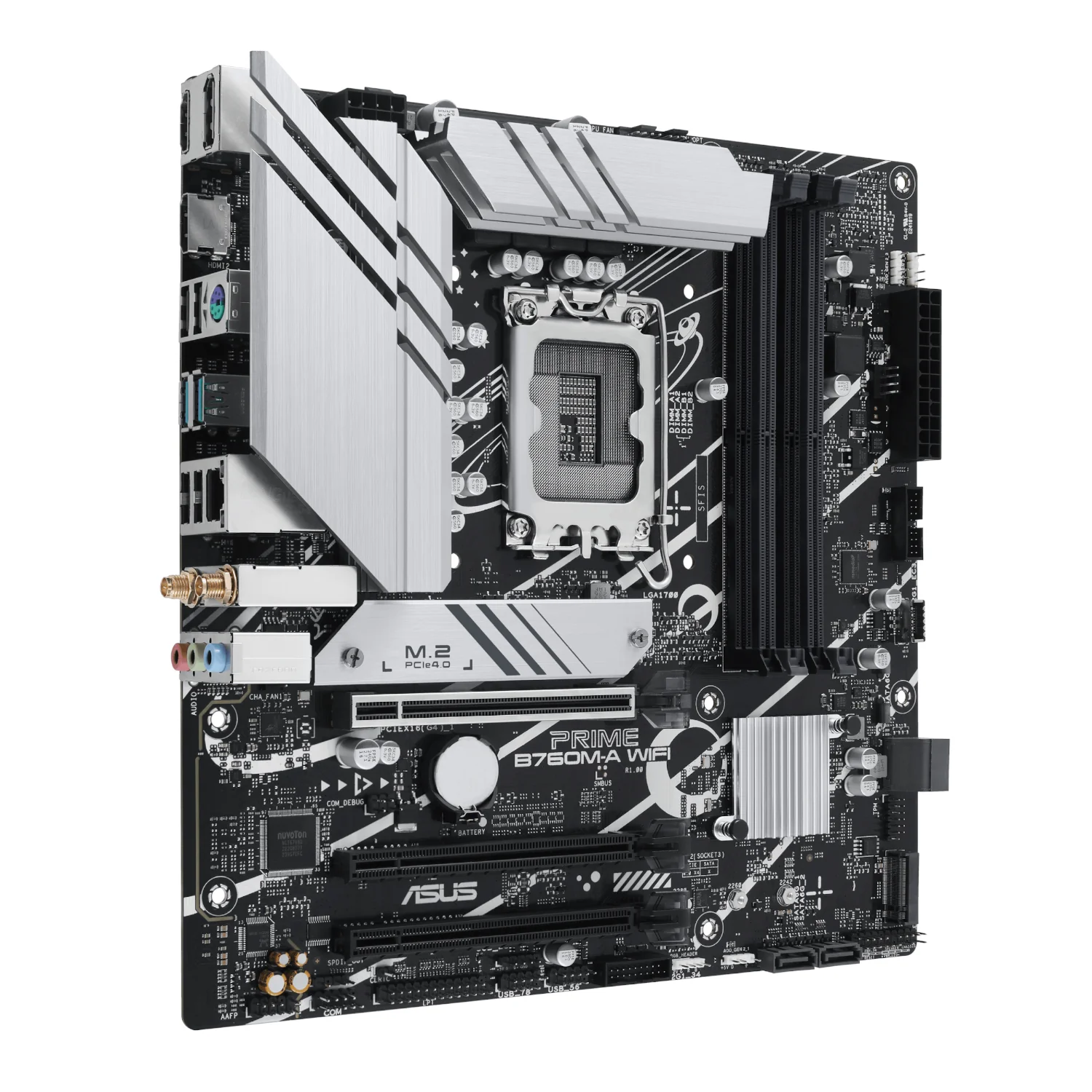 Asus PRIME B760M-A WIFI Intel LGA1700 M-ATX Motherboard - Image 2