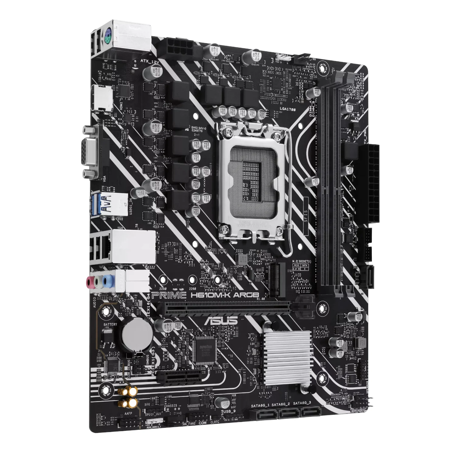 Asus PRIME H610M-K ARGB Intel LGA1700 M-ATX Motherboard - Image 2