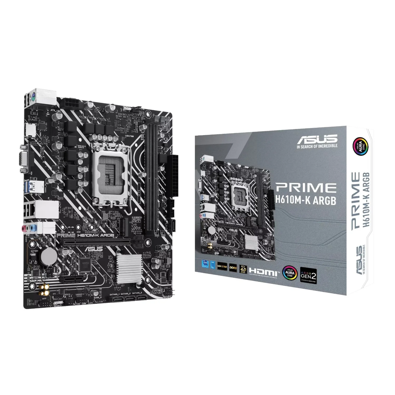 Asus PRIME H610M-K ARGB Intel LGA1700 M-ATX Motherboard - Image 5