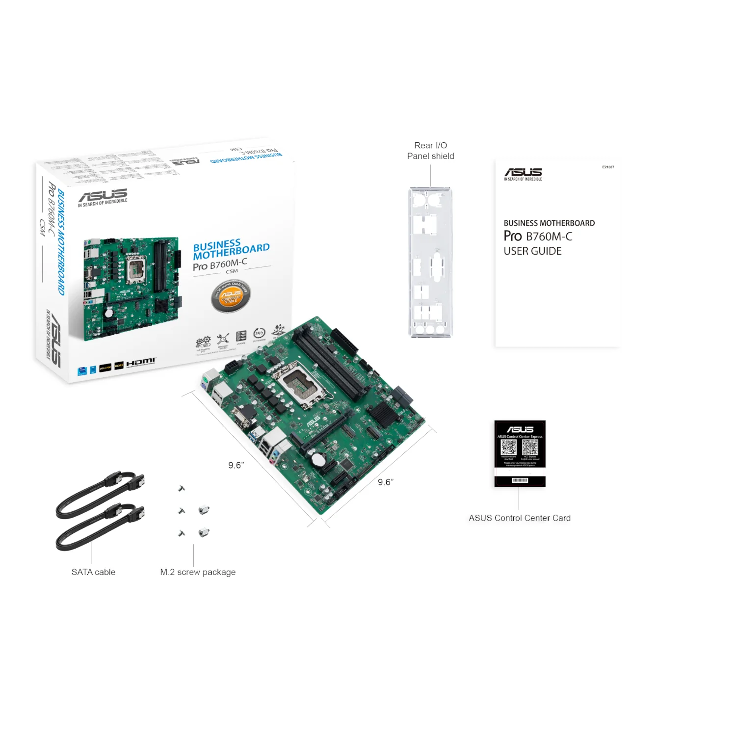 ASUS PRO B760M C CSM LGA 1700 M-ATX Motherboard - Image 4