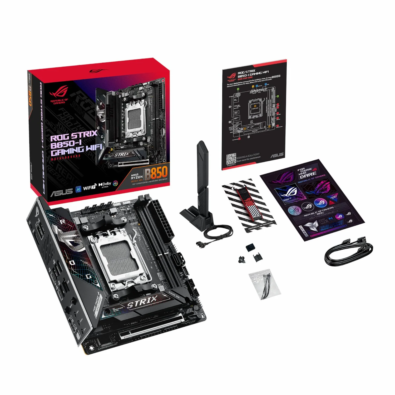 Asus ROG Strix B850-I Gaming WiFi AM5 Mini-ITX Gaming Motherboard - Image 6