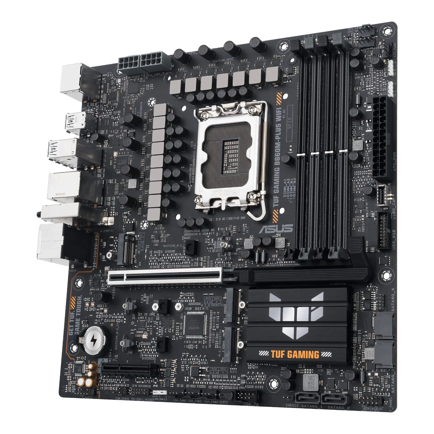 Asus TUF Gaming B860M-Plus Wi-Fi M-ATX Motherboard – Intel LGA1851, DDR5, PCIe 5.0. Wi-Fi 7 - Image 2