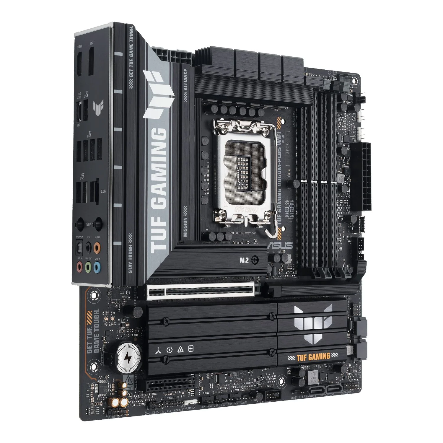 Asus TUF Gaming B860M-Plus Wi-Fi M-ATX Motherboard – Intel LGA1851, DDR5, PCIe 5.0. Wi-Fi 7 - Image 3